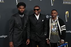 "I would skip class for dat": Football fans react as Coach Prime's son Shedeur Sanders visits a high school in Miami