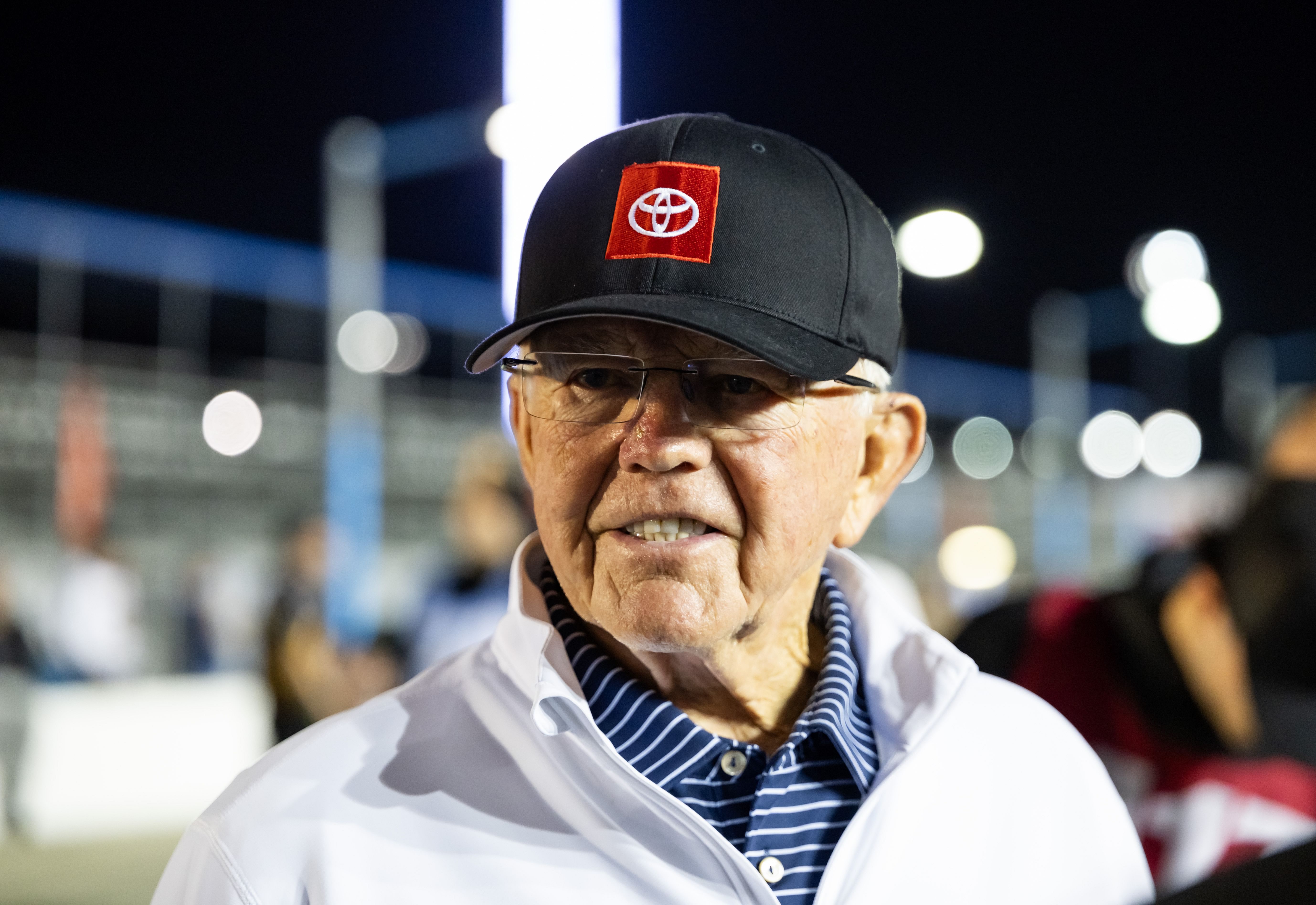 Cup Series team owner Joe Gibbs during qualifying for the Daytona 500 (Source: Imagn)