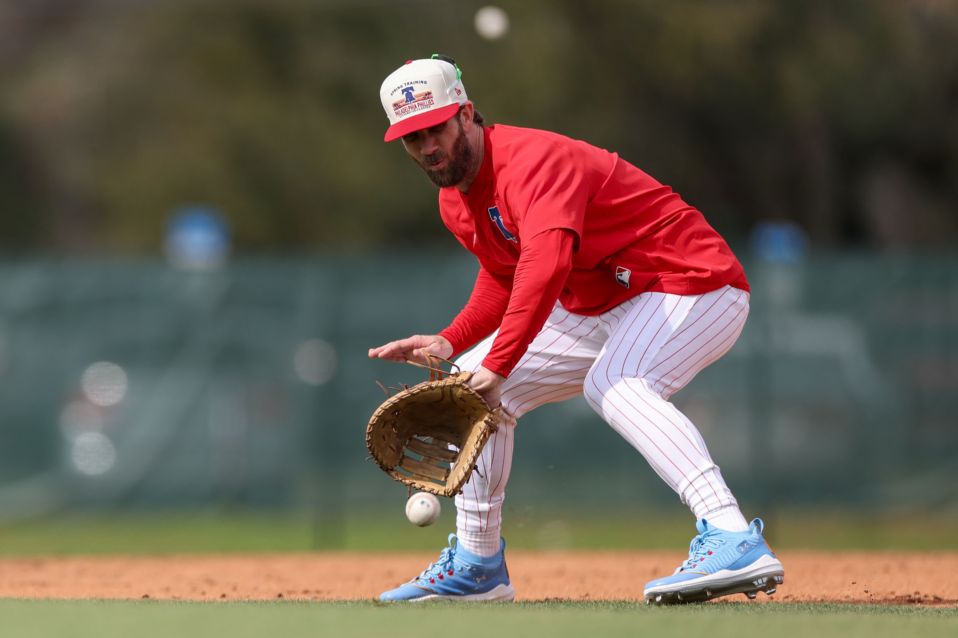 Bryce Harper transitioned into a first baseman after returning from an elbow surgery in 2023 (Image Source: IMAGN)