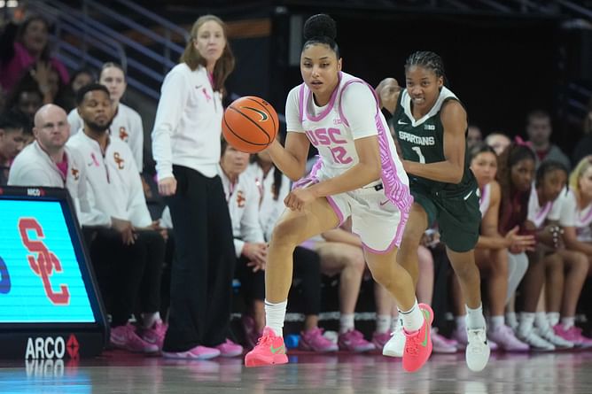 "A winner": USC coach Lindsay Gottlieb reacts to JuJu Watkins earning NPOTY honors from The Athletic on IG