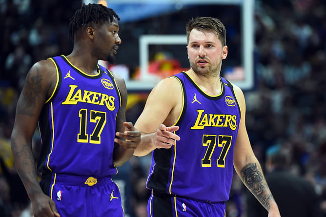 Watch: Luka Doncic torches Dorian Finney-Smith in Lakers 3-pt contest after mid-shootout heckling