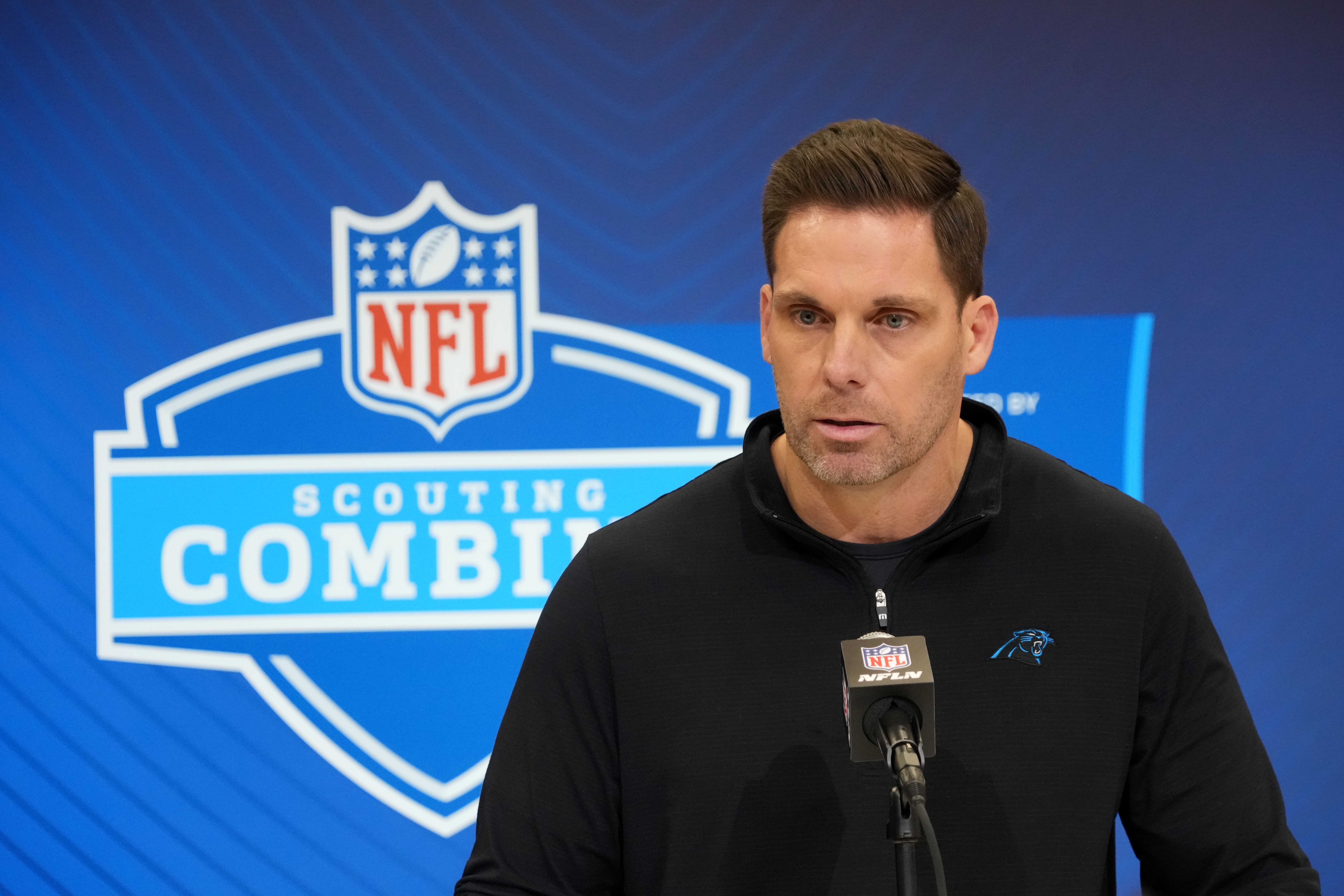 Dan Morgan at 2025 NFL Scouting Combine - Source: Imagn