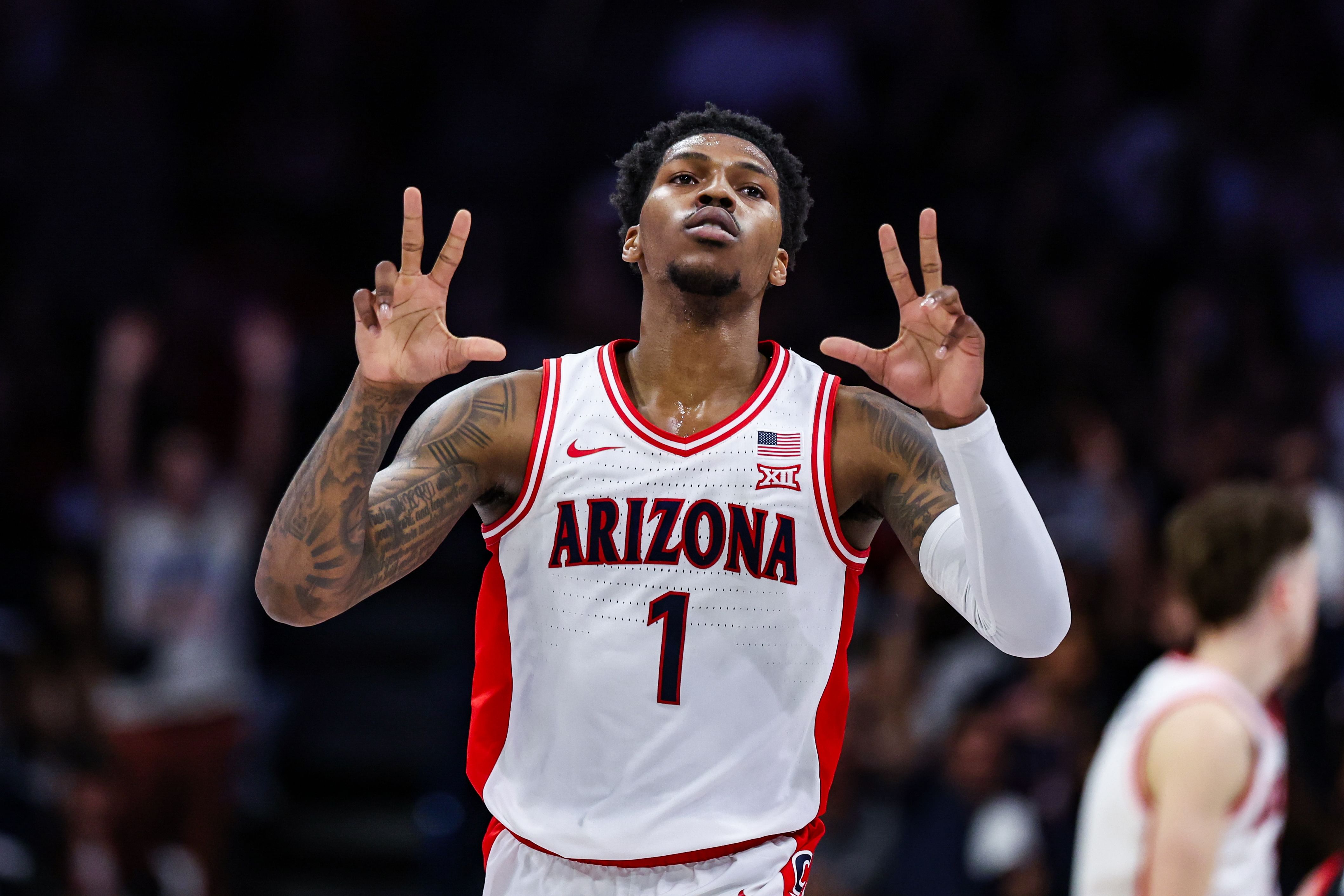 Arizona&#039;s Caleb Love could be a massive postseason playmaker as the Wildcats try to rise up the Big 12 standings. (Photo Credit: IMAGN)