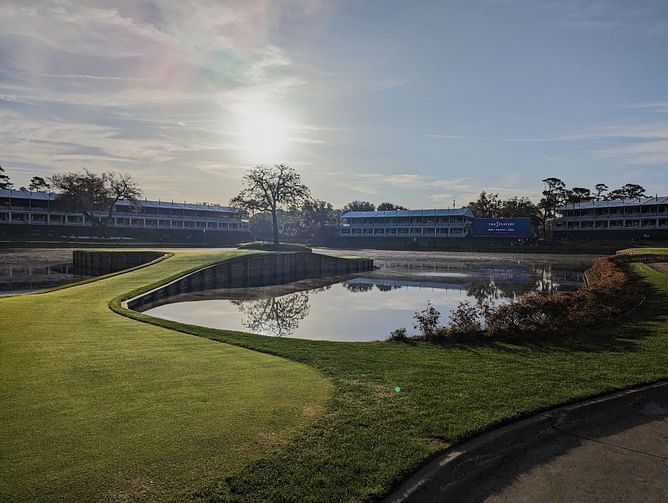 WATCH: PGA Tour pro makes hole-in-three on iconic 17th hole at TPC Sawgrass