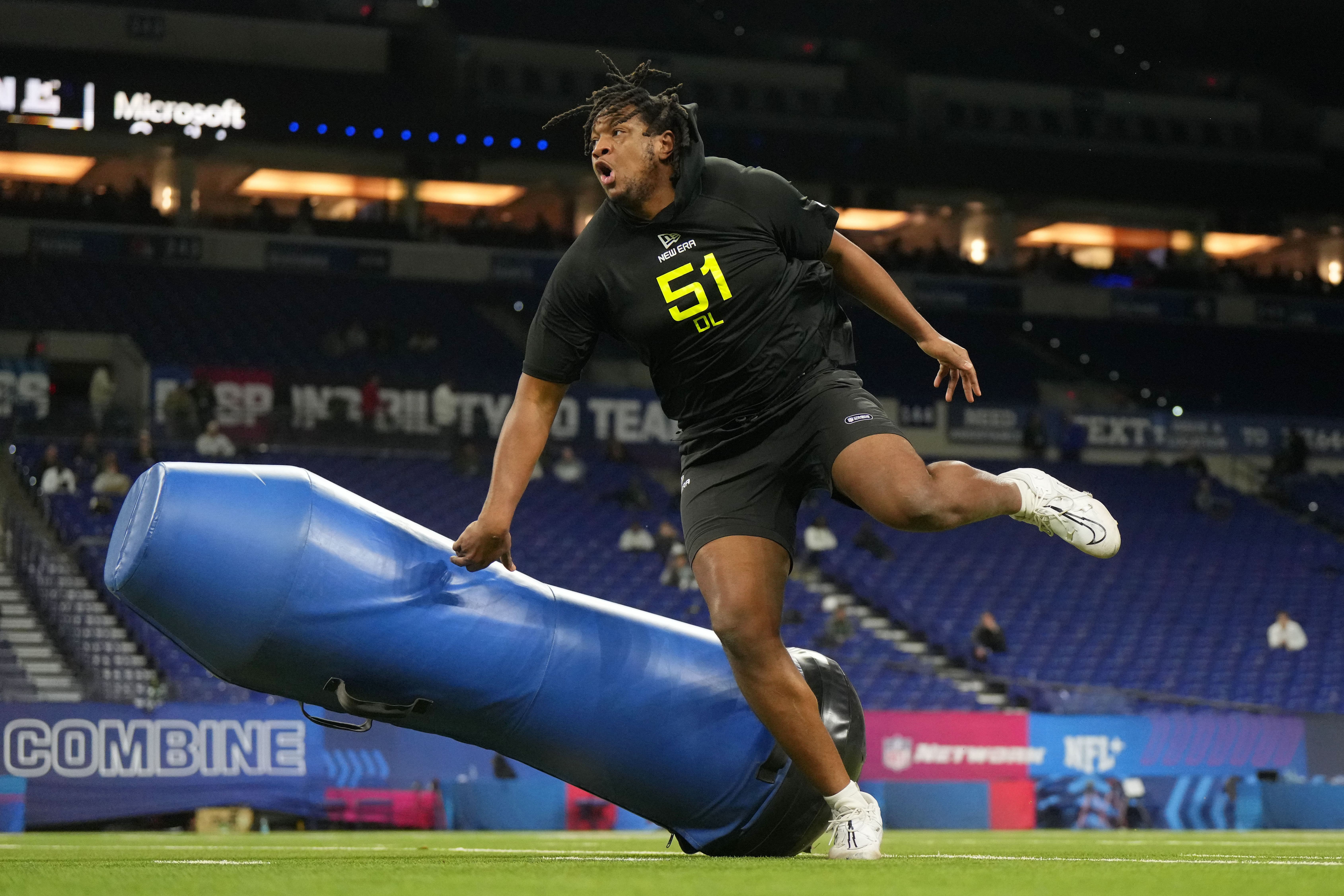 NFL: Jared Ivey at the combine - Source: Imagn