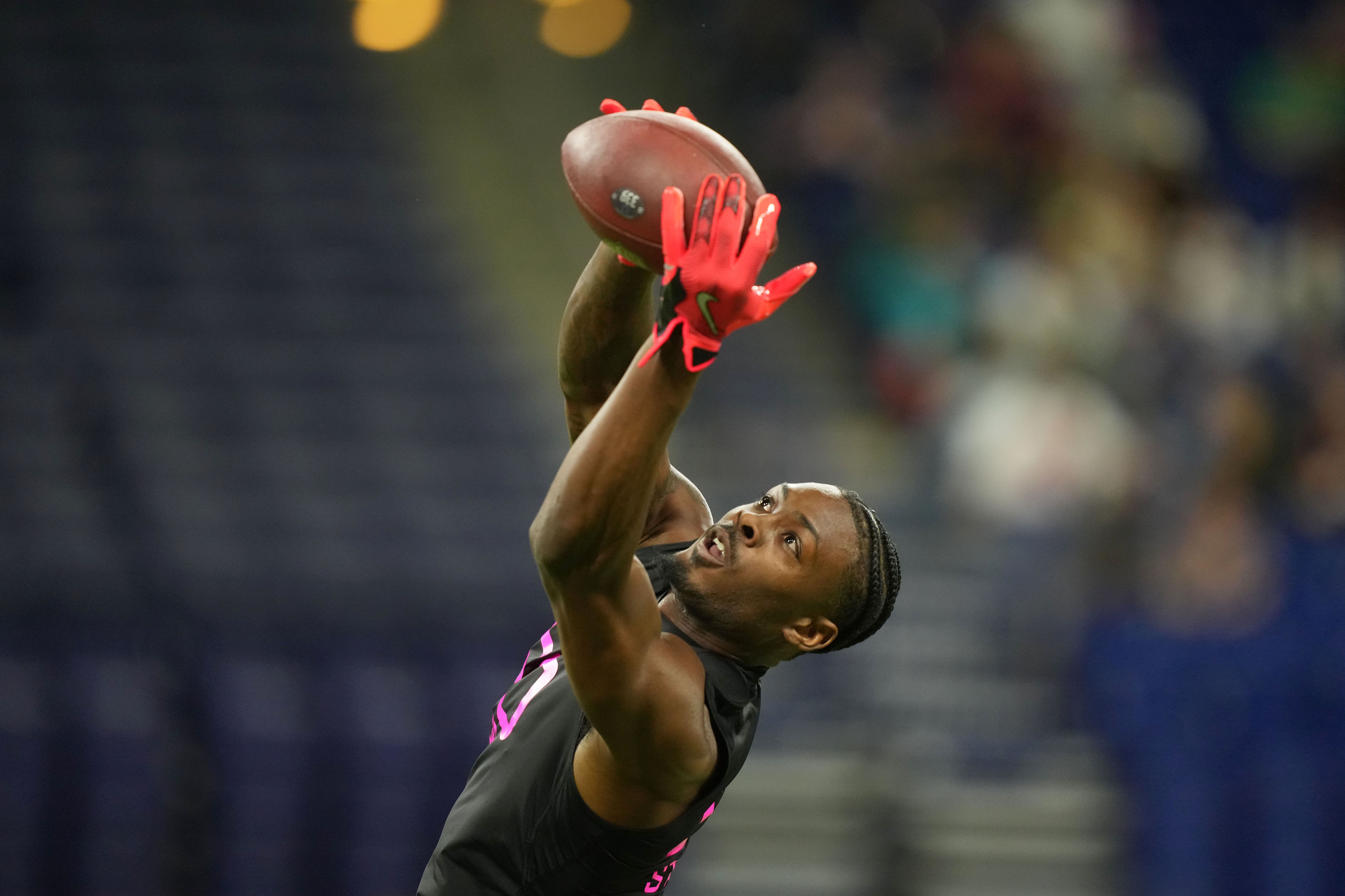 NFL: Malaki Starks at the combine - Source: Imagn