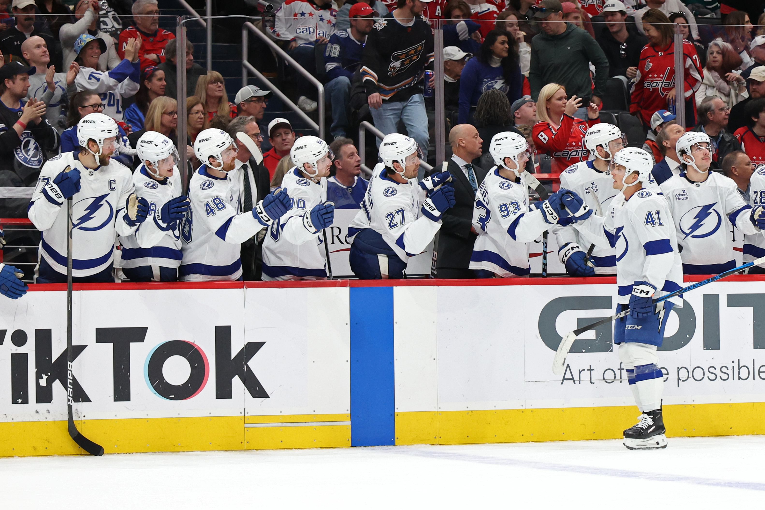 NHL: Chaffee celebrates a goal against Washington - Source: Imagn