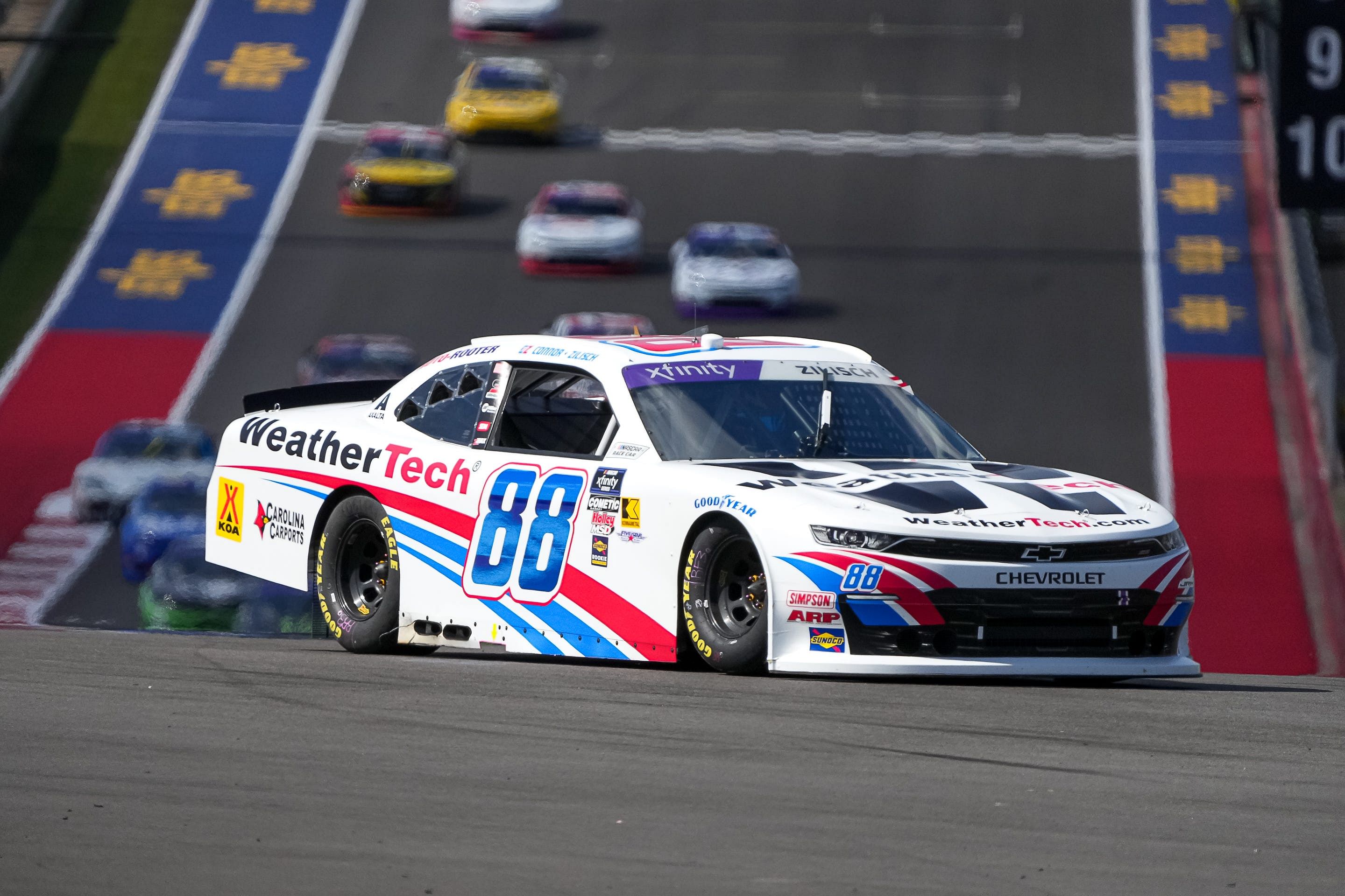 Connor Zilisch driving the No. 88 Chevy at COTA - Source: Imagn