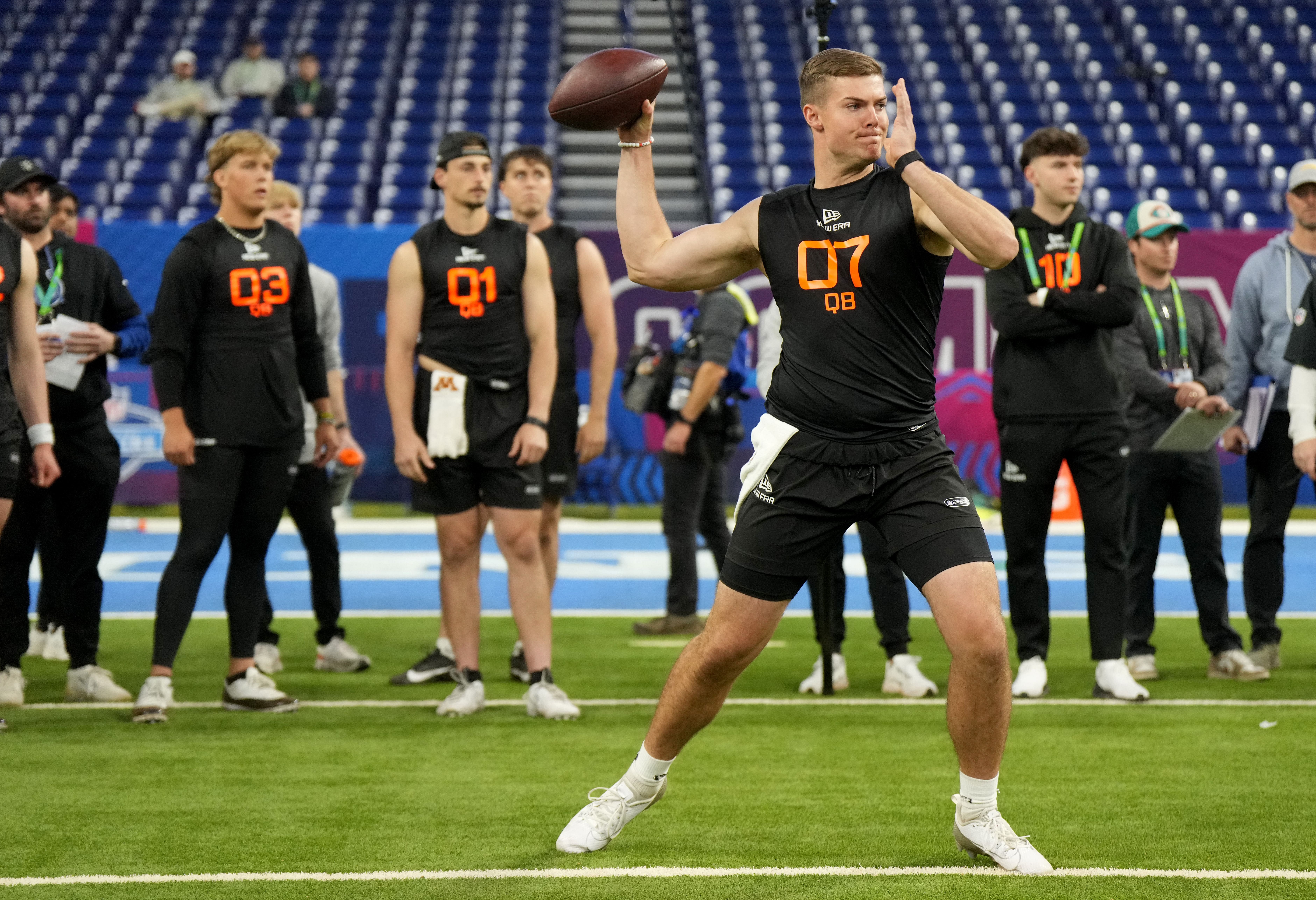 NFL: Will Howard at the combine - Source: Imagn