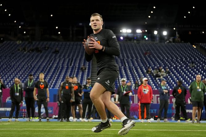 "I wonder if he makes it to day 3”: Fans drop opinions to Kyle McCord's latest private workout with NFC team