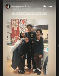 Laura Govan shares photo of son Alijah with siblings Izela Hamiley and Aloni. (Source: Instagram/lauramgovan)
