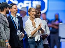Music icon and golf fan Celine Dion hits the course and shows off her best moves after an impressive swing