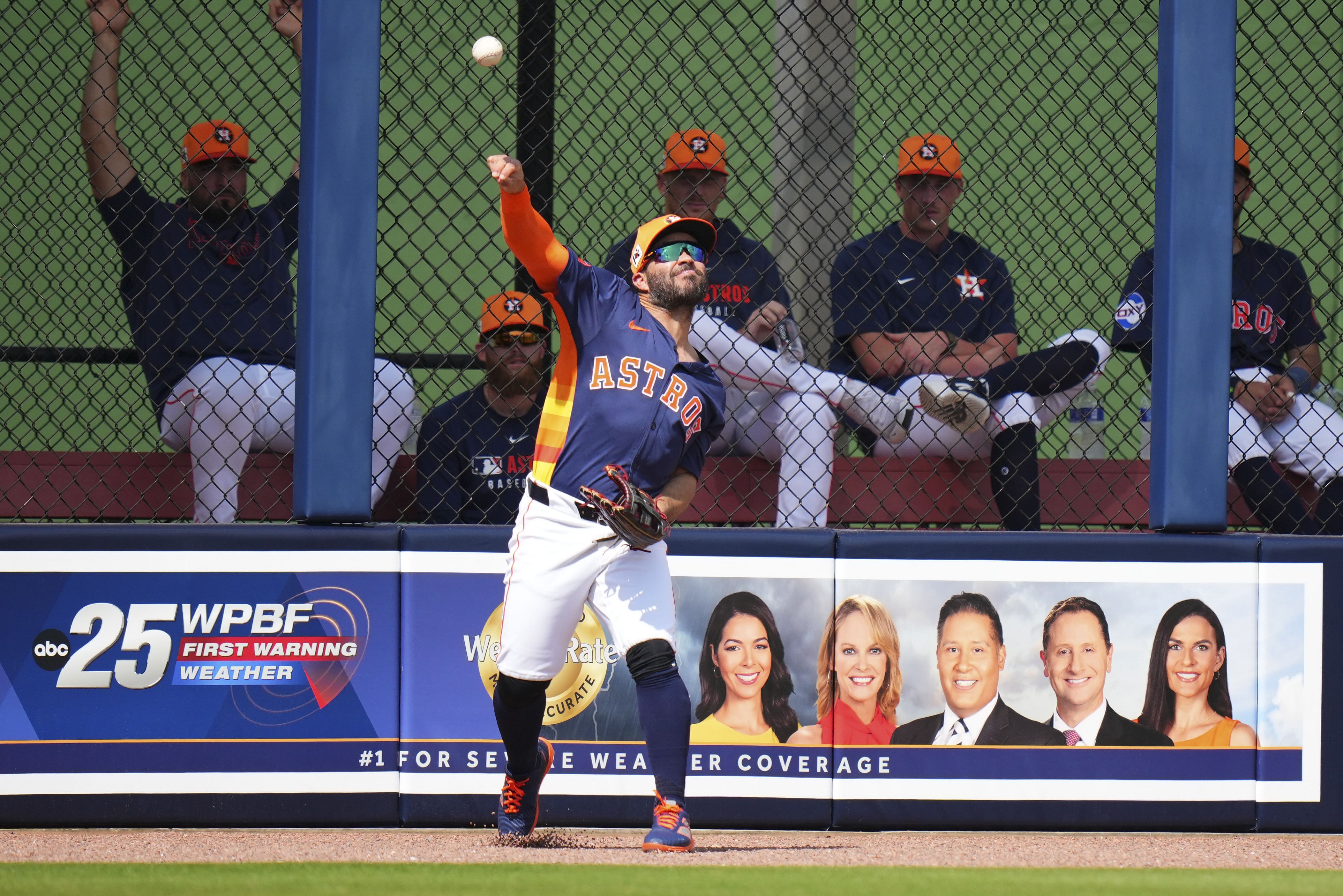 Jose Altuve is set to play in the outfield for the first time in his MLB career (Image Source: IMAGN)