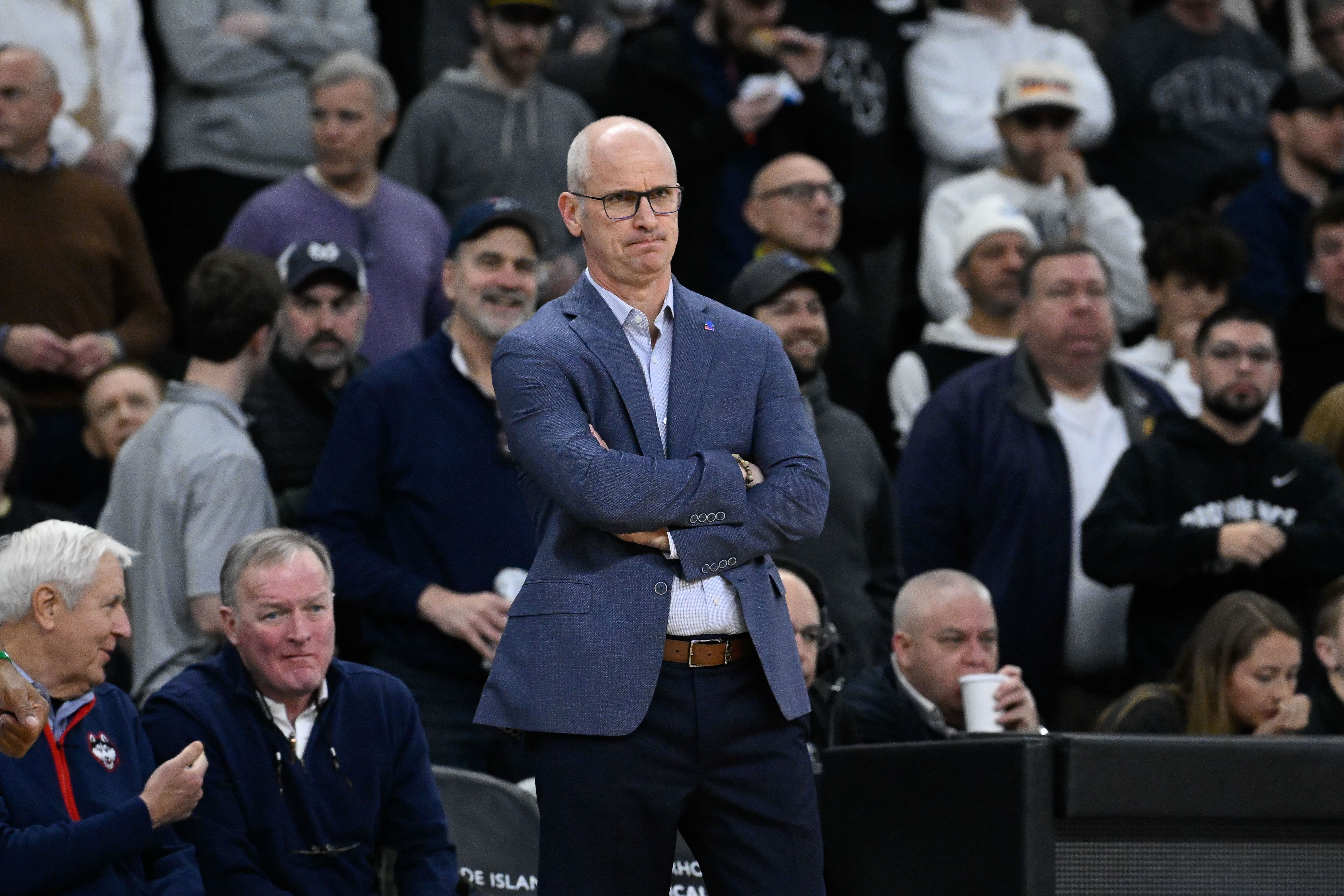 Hurley looks on during the second half against the Providence Friars - Source: Imagn