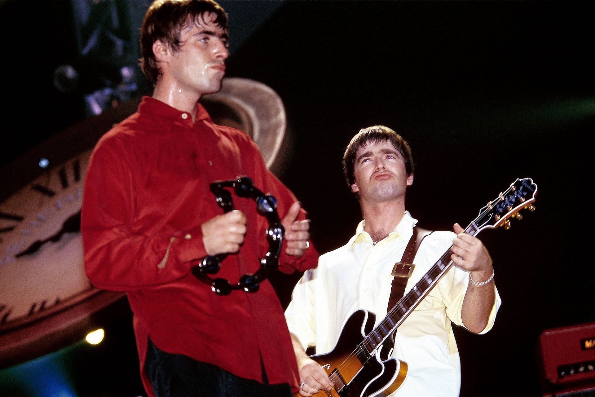 Photo of Noel GALLAGHER and Liam GALLAGHER and OASIS - Source: Getty