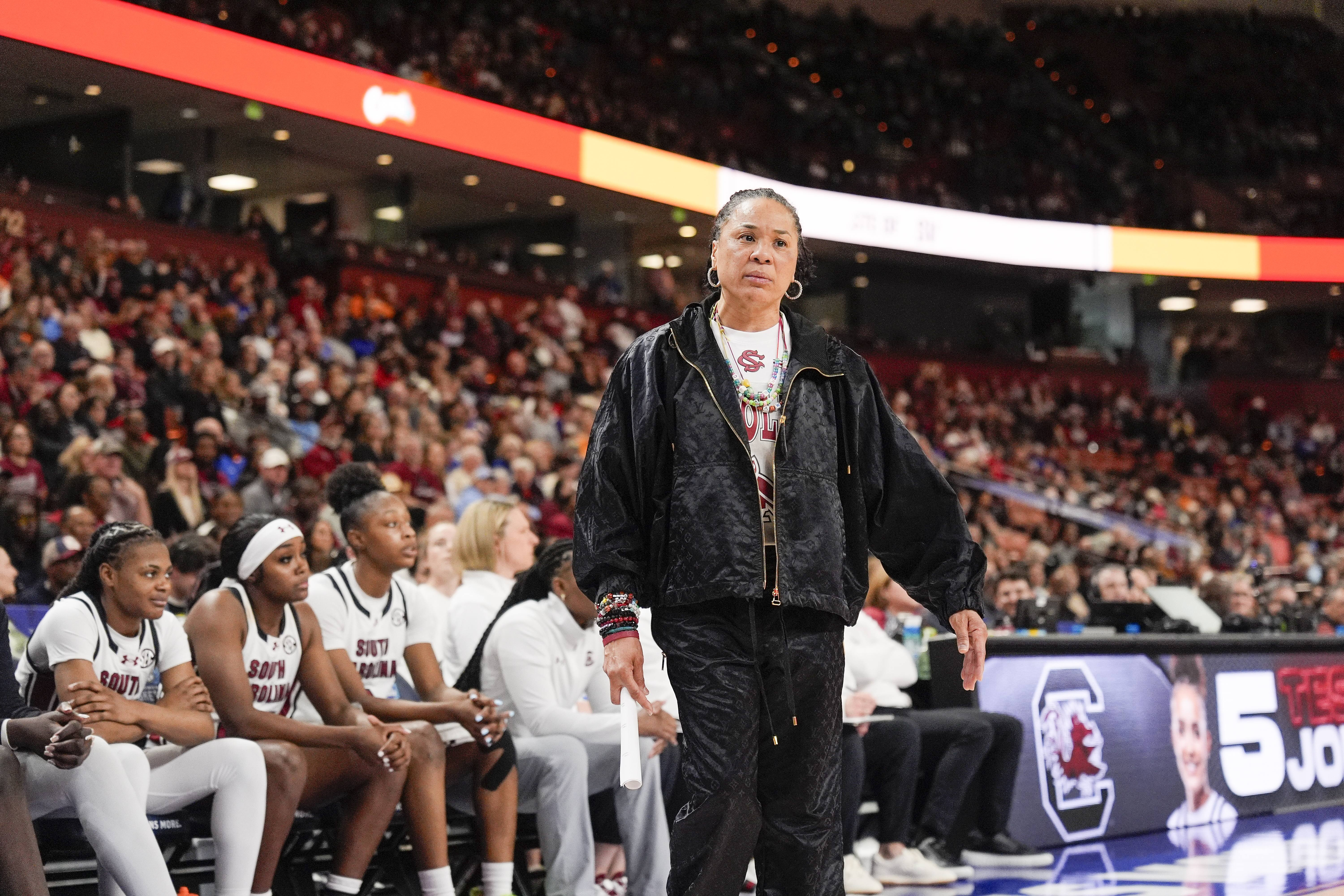 Recapping everything Dawn Staley said after South Carolina qualified for the SEC tournament semi-finals beating Vanderbilt