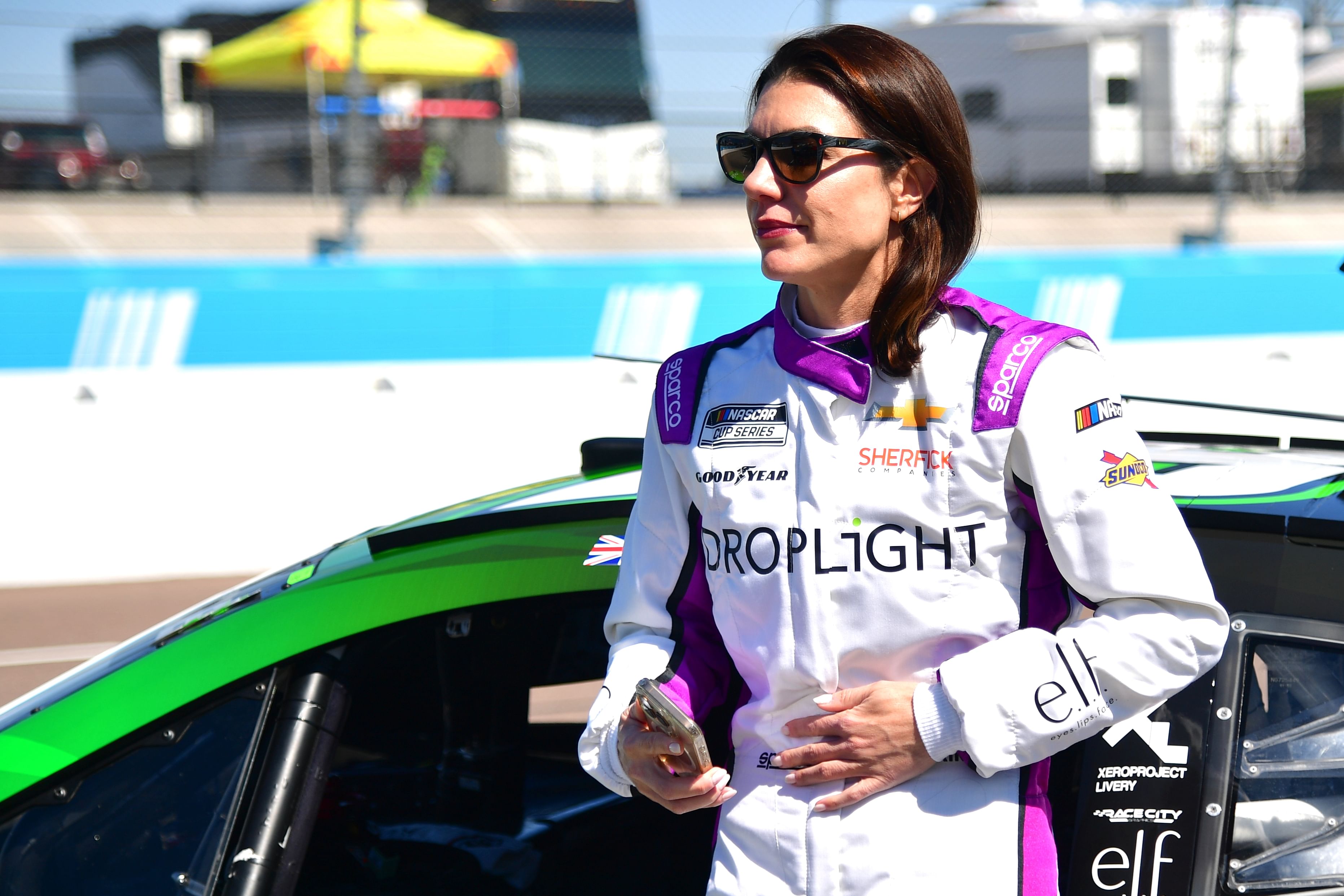  Katherine Legge during practice for the Shrines Children&rsquo;s 500 at Phoenix Raceway. - Source: Imagn