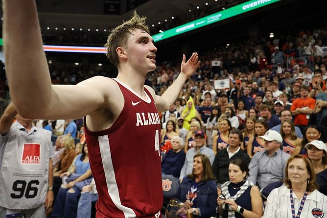 "Retire Grant's jersey now!": Fans fired up with Alabama players leaving the court in style after Auburn takedown