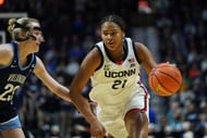 UConn standout Sarah Strong might be the most important freshman in the NCAA Tournament. (Photo Credit: IMAGN)