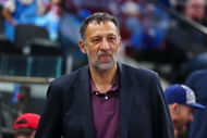 Vlade Divac attends the game between the Sacramento Kings and the LA Clippers at the Intuit Dome. Mandatory Credit: Imagn