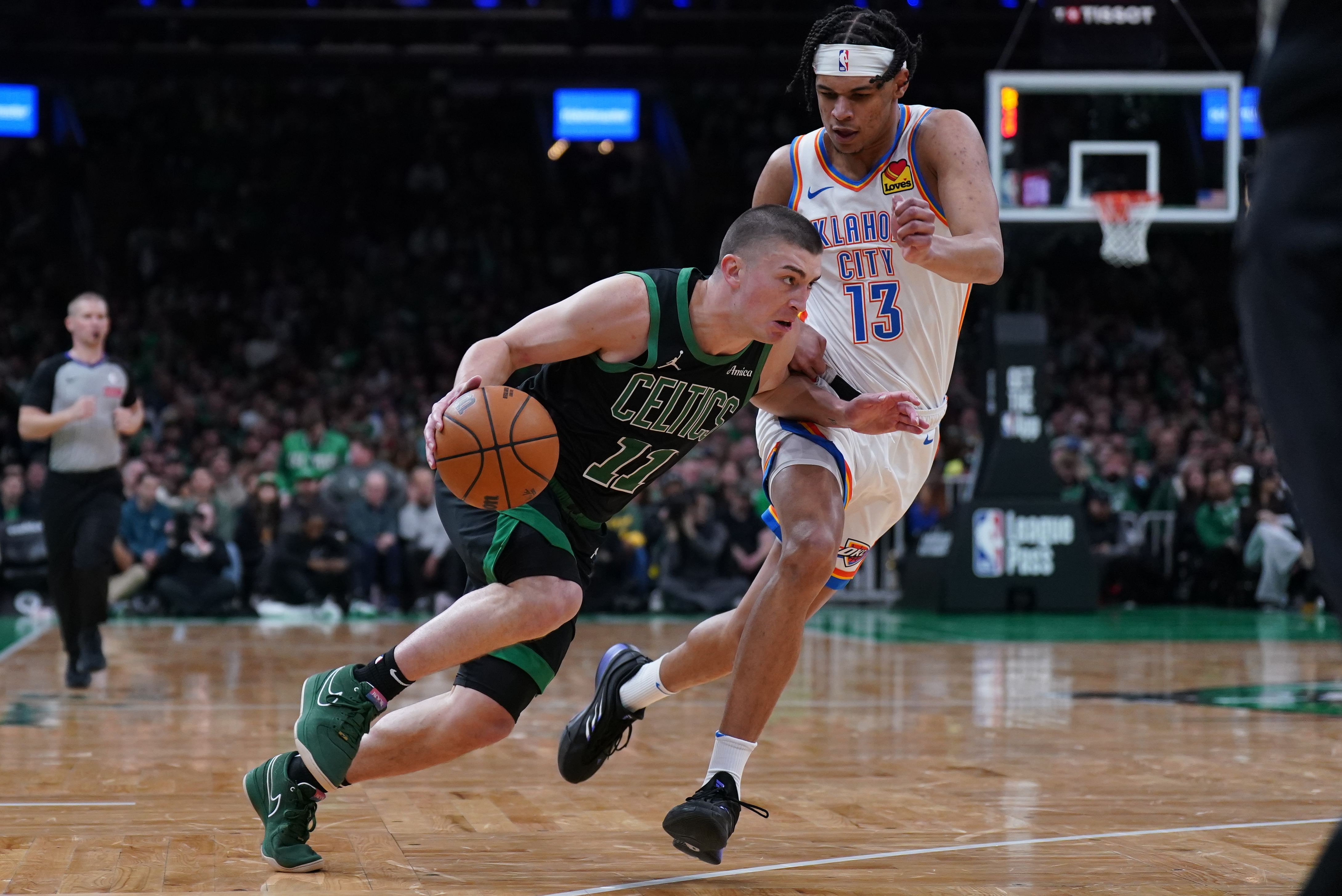 Boston Celtics point guard Payton Pritchard (Image Credit: David Butler II-Imagn Images)