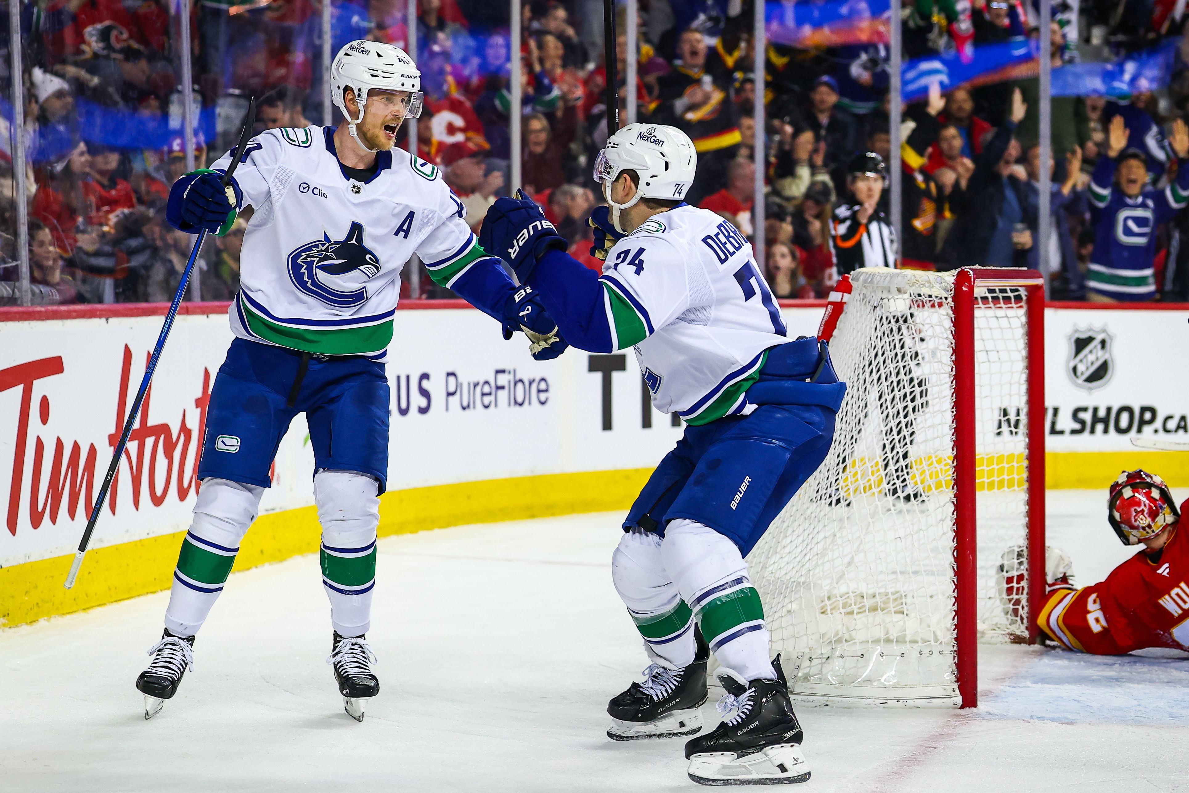 NHL: Vancouver Canucks at Calgary Flames - Source: Imagn