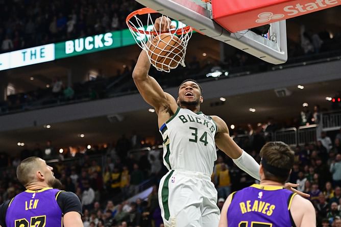 Giannis Antetokounmpo Stats Tonight: How did Bucks star fare against Luka Doncic-led Lakers? (Mar. 13)