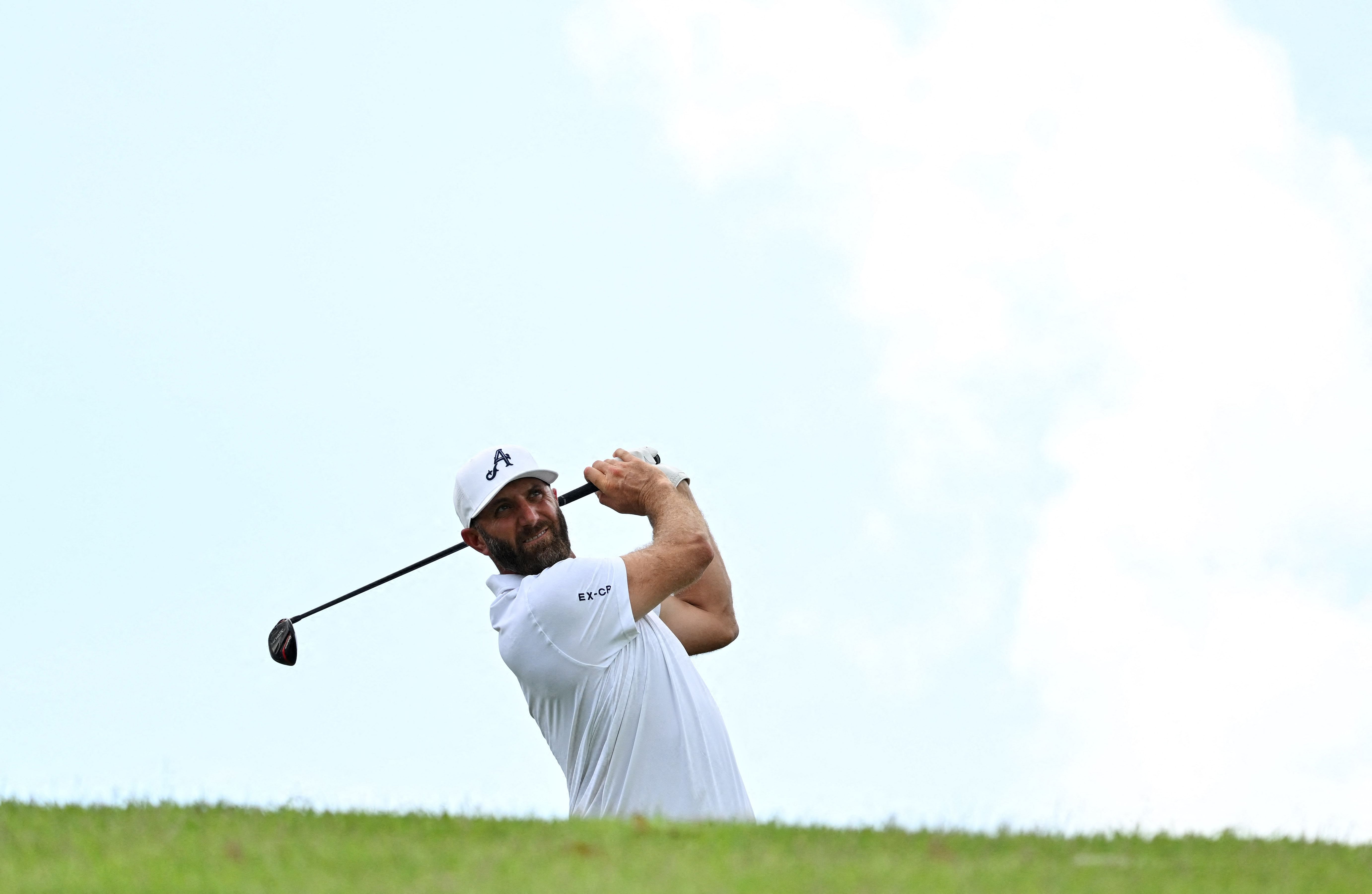 Dustin Johnson at the LIV Golf Singapore - First Round (Source: Imagn)