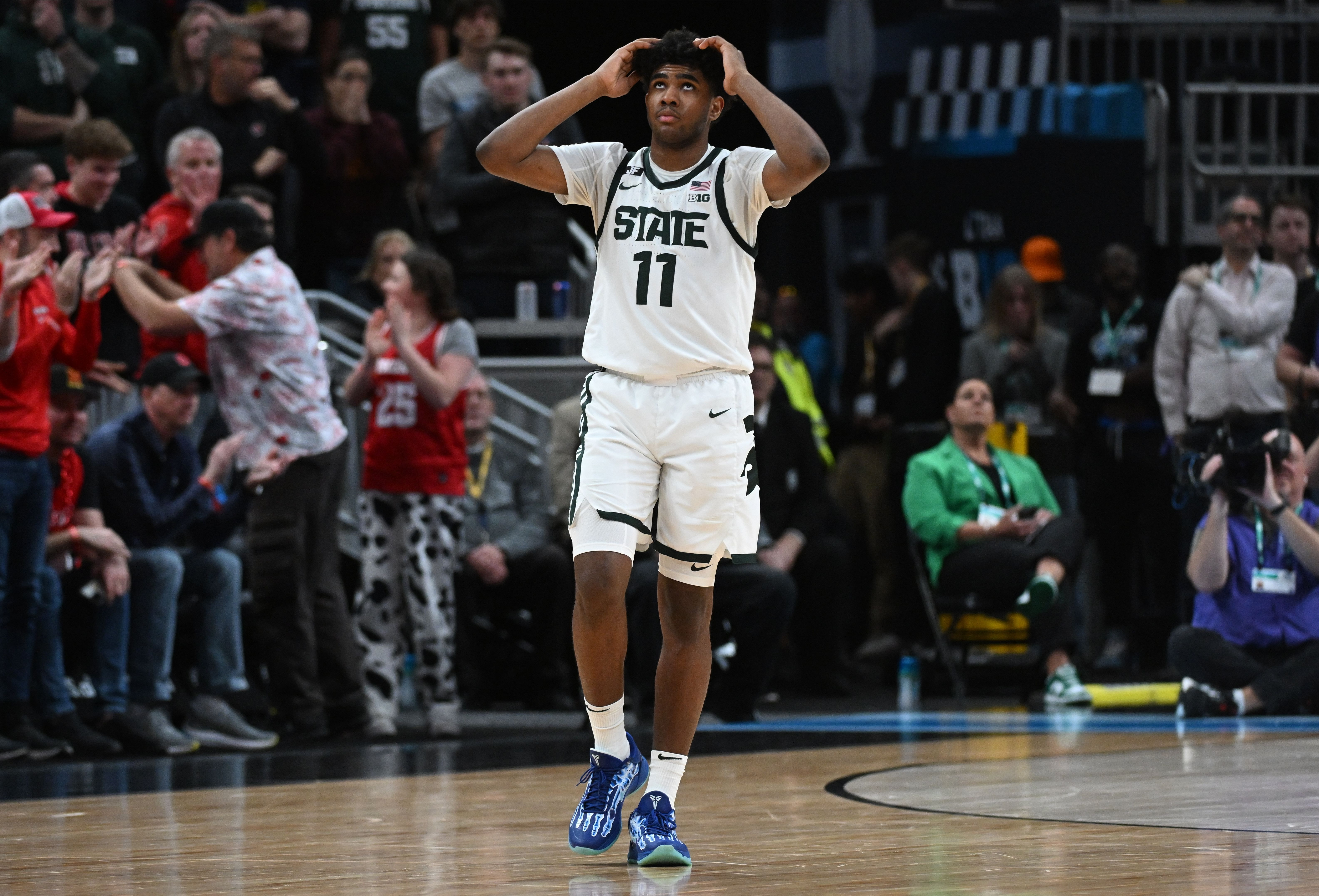 Michigan State star Jase Richardson is a freshman to watch in the NCAA Tournament. (Photo Credit: IMAGN)