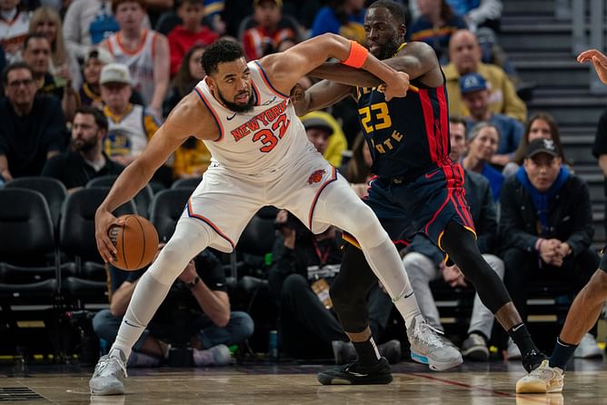 "Terrible optics" - Knicks insider rips Karl-Anthony Towns' teammates for embracing Draymond Green