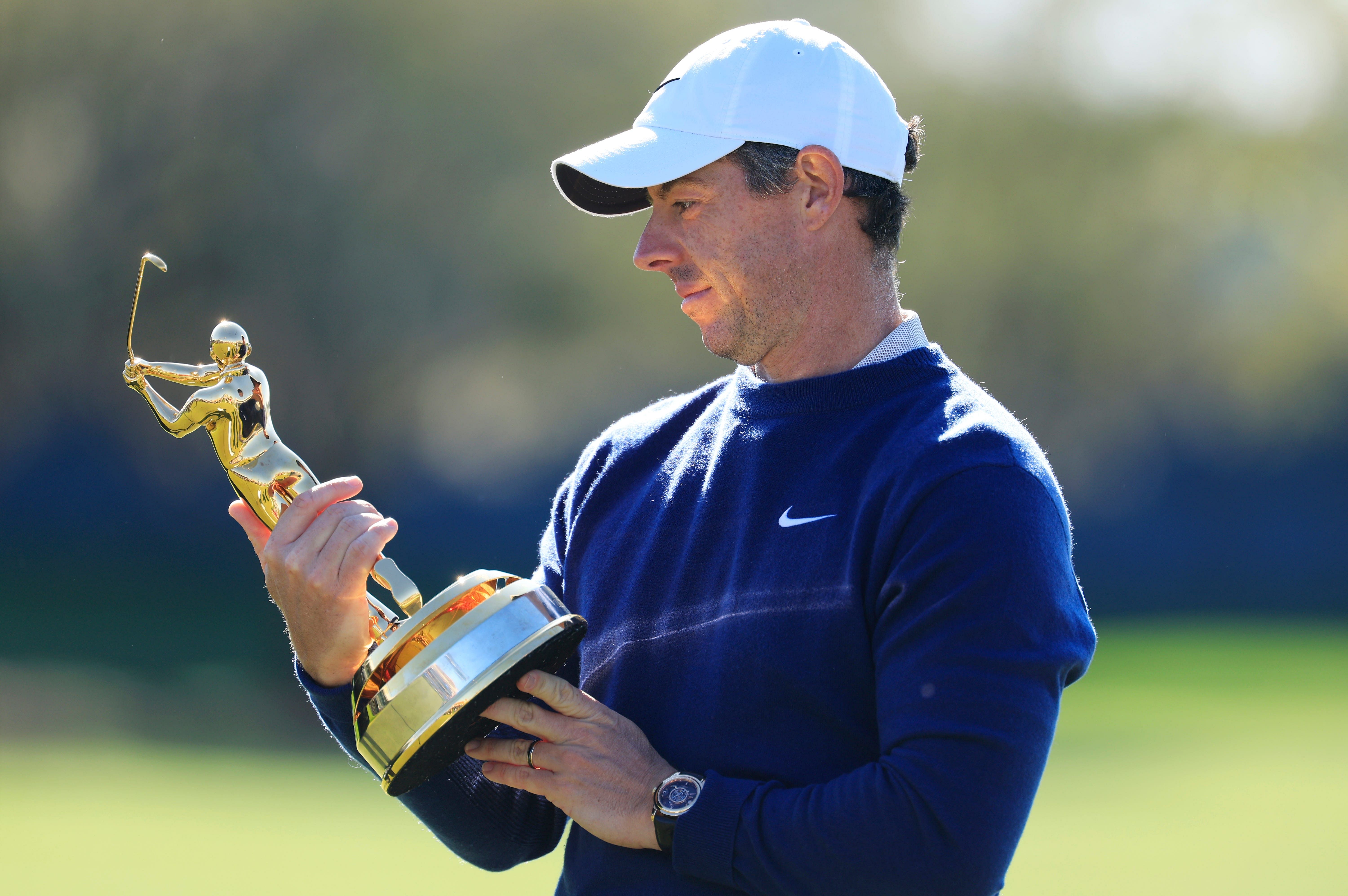 Rory McIlroy with the Players Championship trophy - Source: Imagn