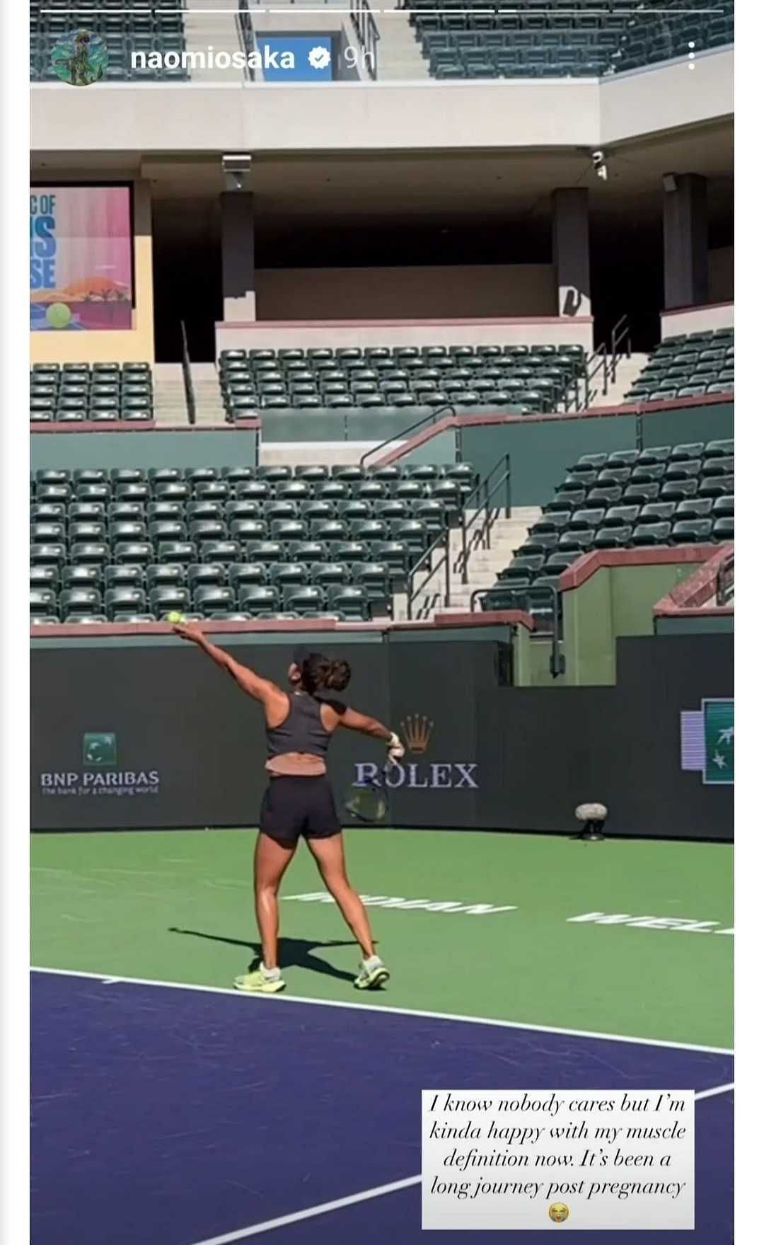 Naomi Osaka&#039;s Instagram story