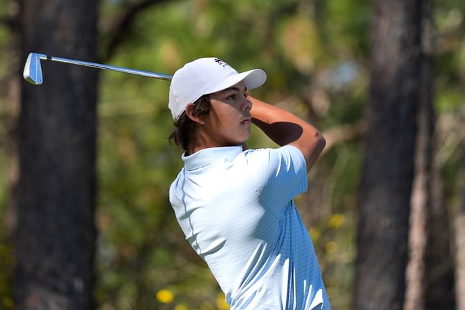 Charlie Woods’ tough run at the 2025 Junior Invitational continues