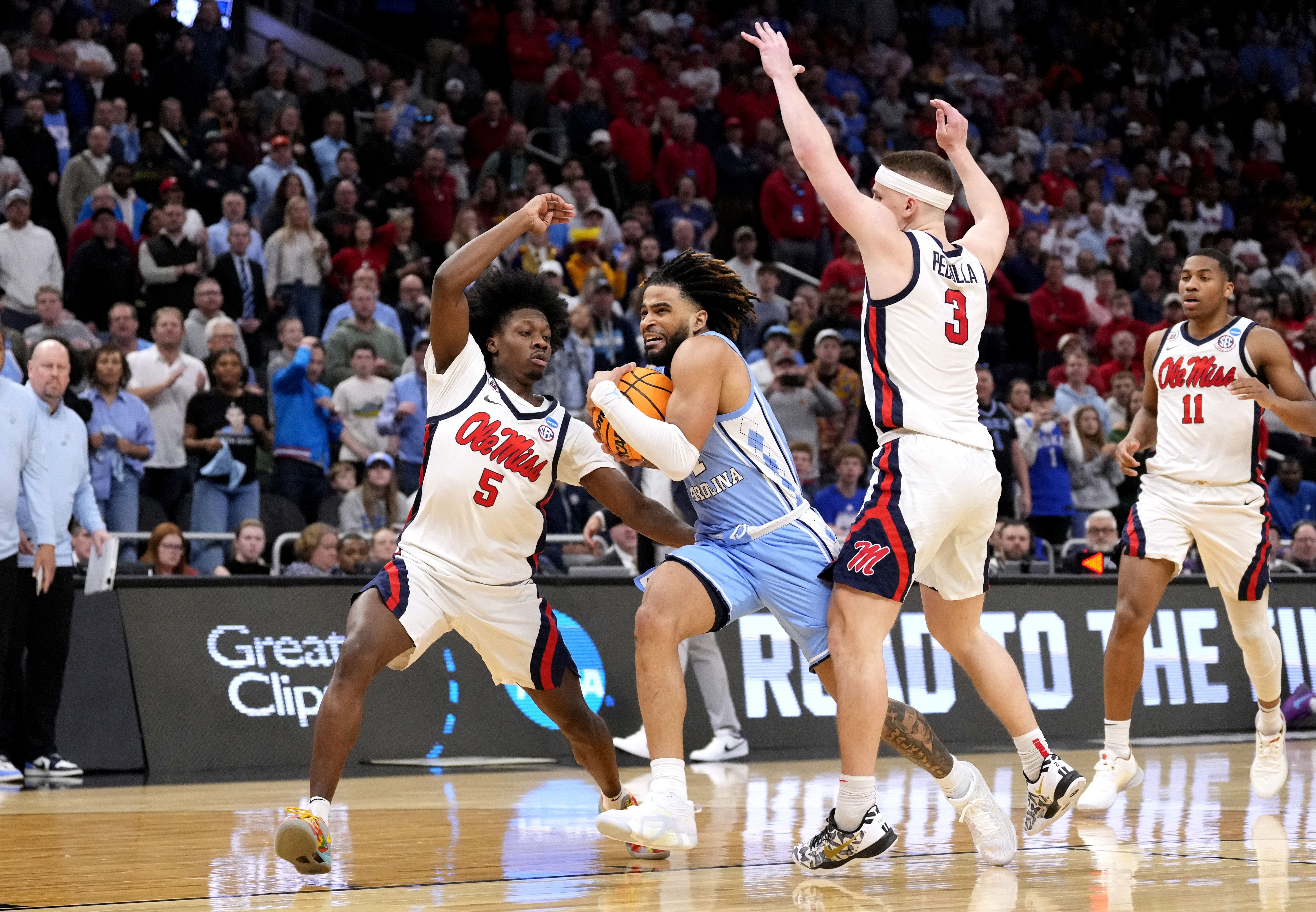 NCAA Basketball: NCAA Tournament First Round-North Carolina at Mississippi - Source: Imagn