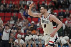 Alex Karaban gets sentimental in locker room after UConn March Madness upset, says no decision yet on potential NBA future