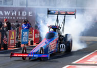 Former NASCAR champion Tony Stewart in an NHRA dragster - Source: Imagn