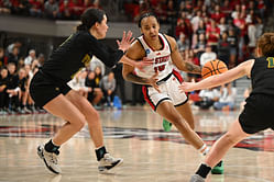 "Truly the end of an era": College hoops fans react as Aziaha James gets emotional after last home game for NC State