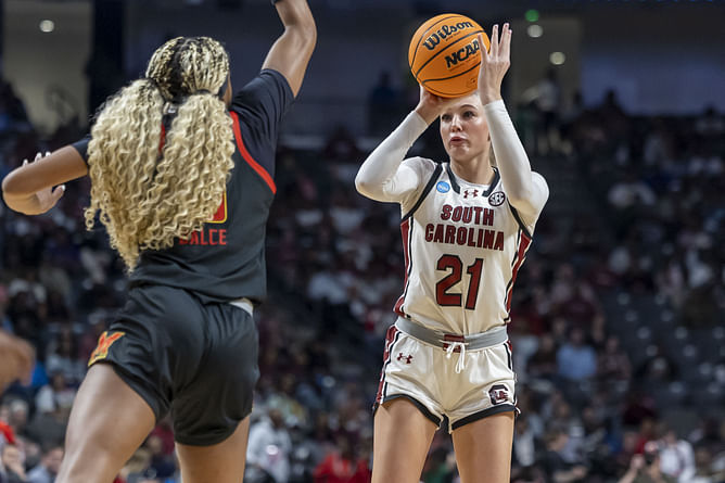 Chloe Kitts stats today - How did the Gamecocks star fare vs Maryland in 2025 March Madness? (March 28)