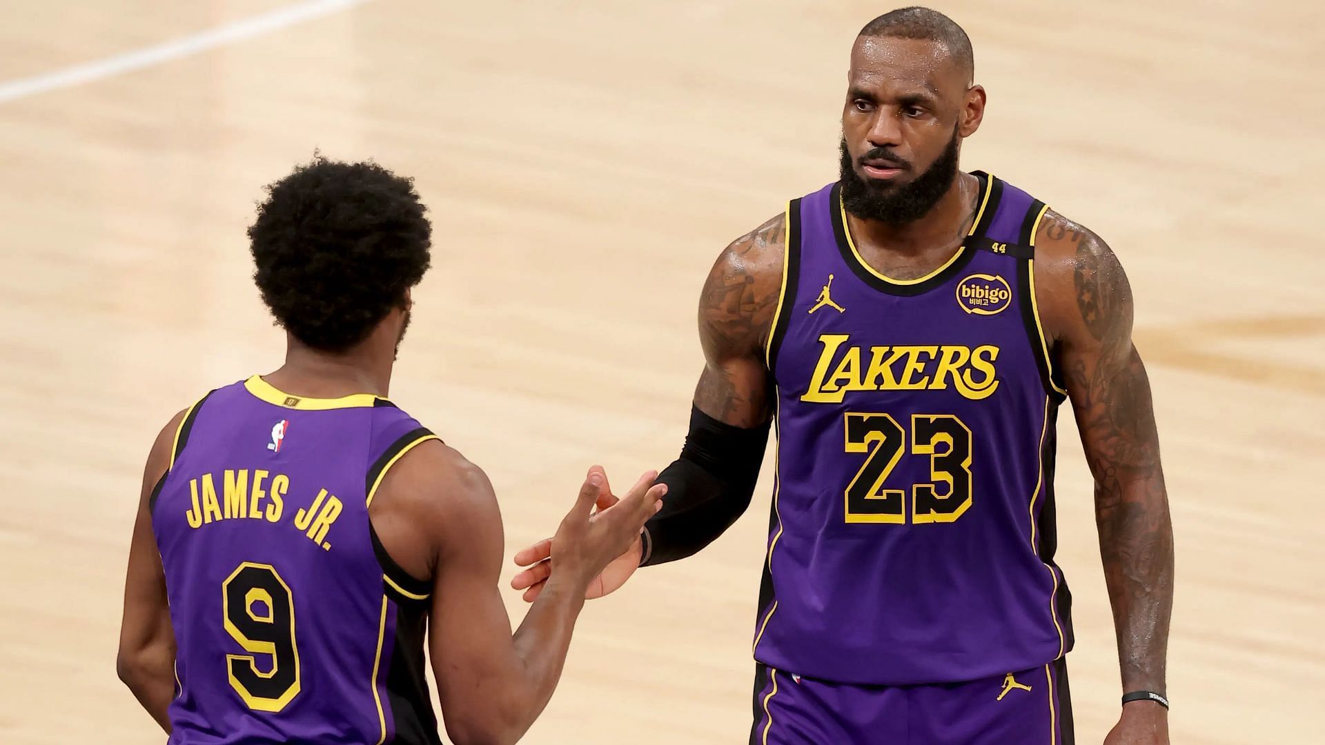 NBA fans react to LeBron James being miles behind Bronny James in key metric. (Photo: IMAGN)