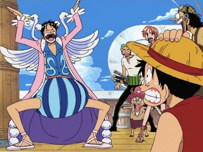 Monkey D. Luffy in One Piece.