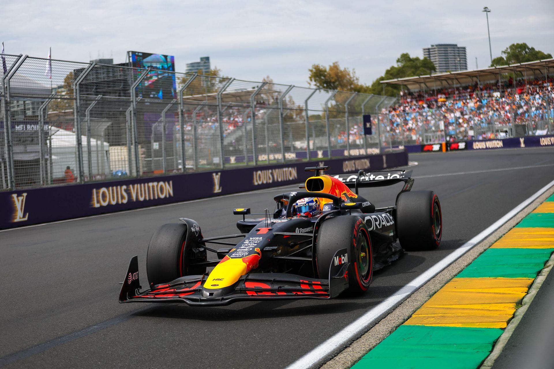 Max Verstappen of the Netherlands drives the Oracle Red Bull Racing RB21 Honda RBPT during the Formula 1 Louis Vuitton Australian Grand Prix 2025 - Source: Getty