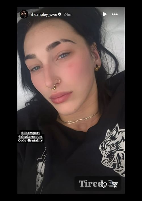 Rhea Ripley's Instagram story