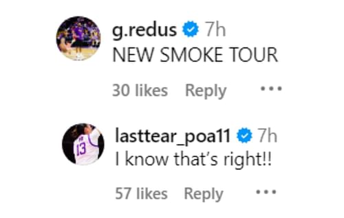 Last-Tear Poa and Gary Redus comment on LSU backcourt's All-SEC selections | via @lsuwbkb/ig