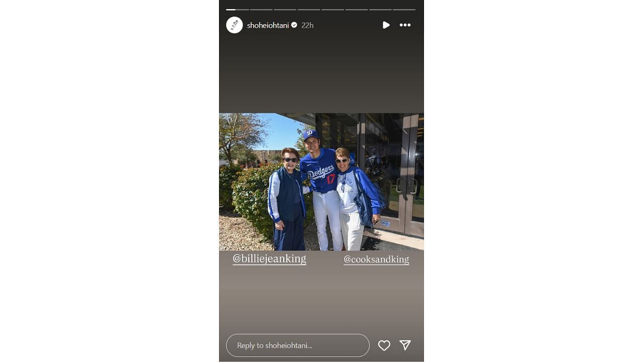 Shohei Ohtani meets tennis legend Billie Jean King and her wife during ...