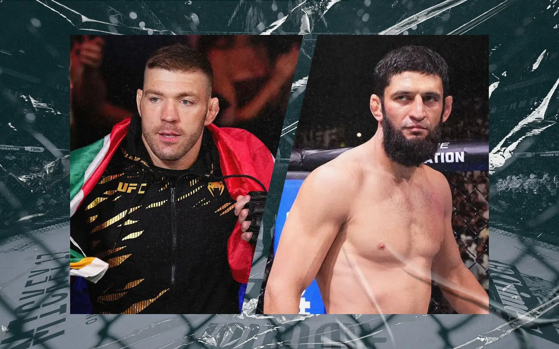 Former title challenger weighs in on potential Dricus du Plessis (left) vs. Khamzat Chimaev (right). [Image(s) courtesy: Getty Images]