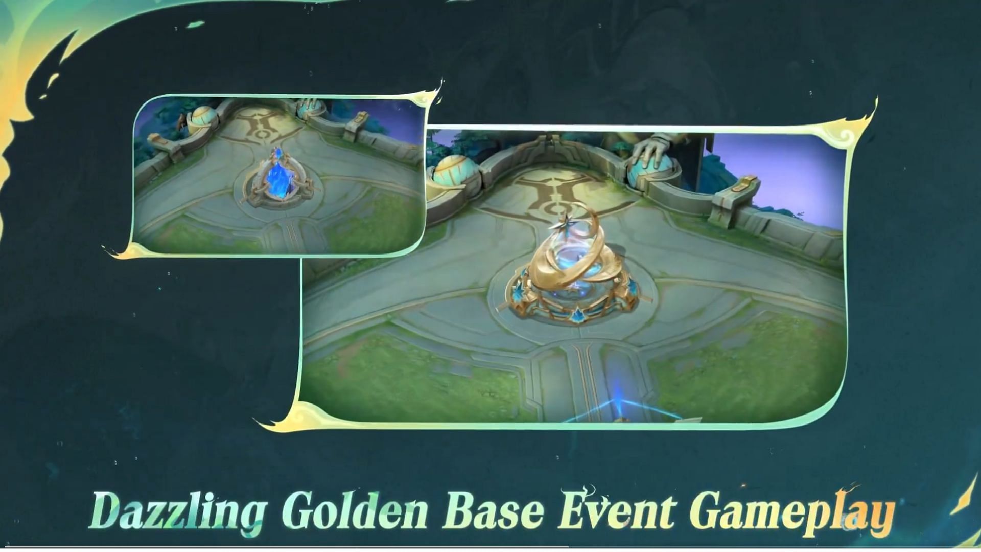 The Dazzling Golden Base event is arriving with the Mobile Legends Bang Bang Breaking Waves patch update (Image via Moonton Games)