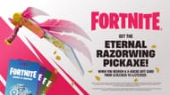 Redeem V-Bucks Cards to get the Eternal Razorwing Pickaxe (Image via Epic Games)