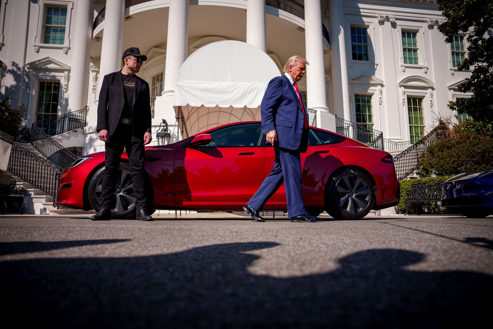 President Trump Speaks Alongside Tesla Vehicles At The White House - Source: Getty