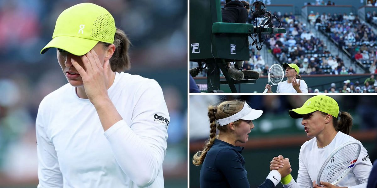 Iga Swiatek pictured at the 2025 BNP Paribas Open in Indian Wells - Image Source: Getty