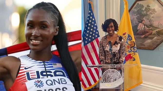 "Some Things Never Change" - Talitha Diggs makes her feelings known as her mother wins masters event with a new American record at the age of 62